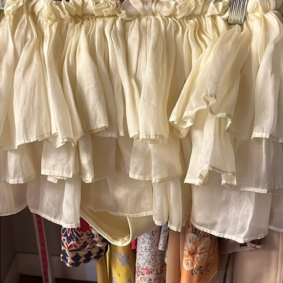 Selkie XS bloomer Dauphine Cream Ruffle Intimate stretches to 16 inches - Picture 8 of 12